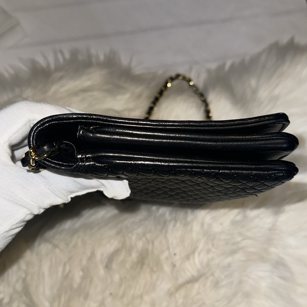 BALLY Chain Shoulder Bag Leather Black Authentic used condition- Rehab - Picture 12 of 14